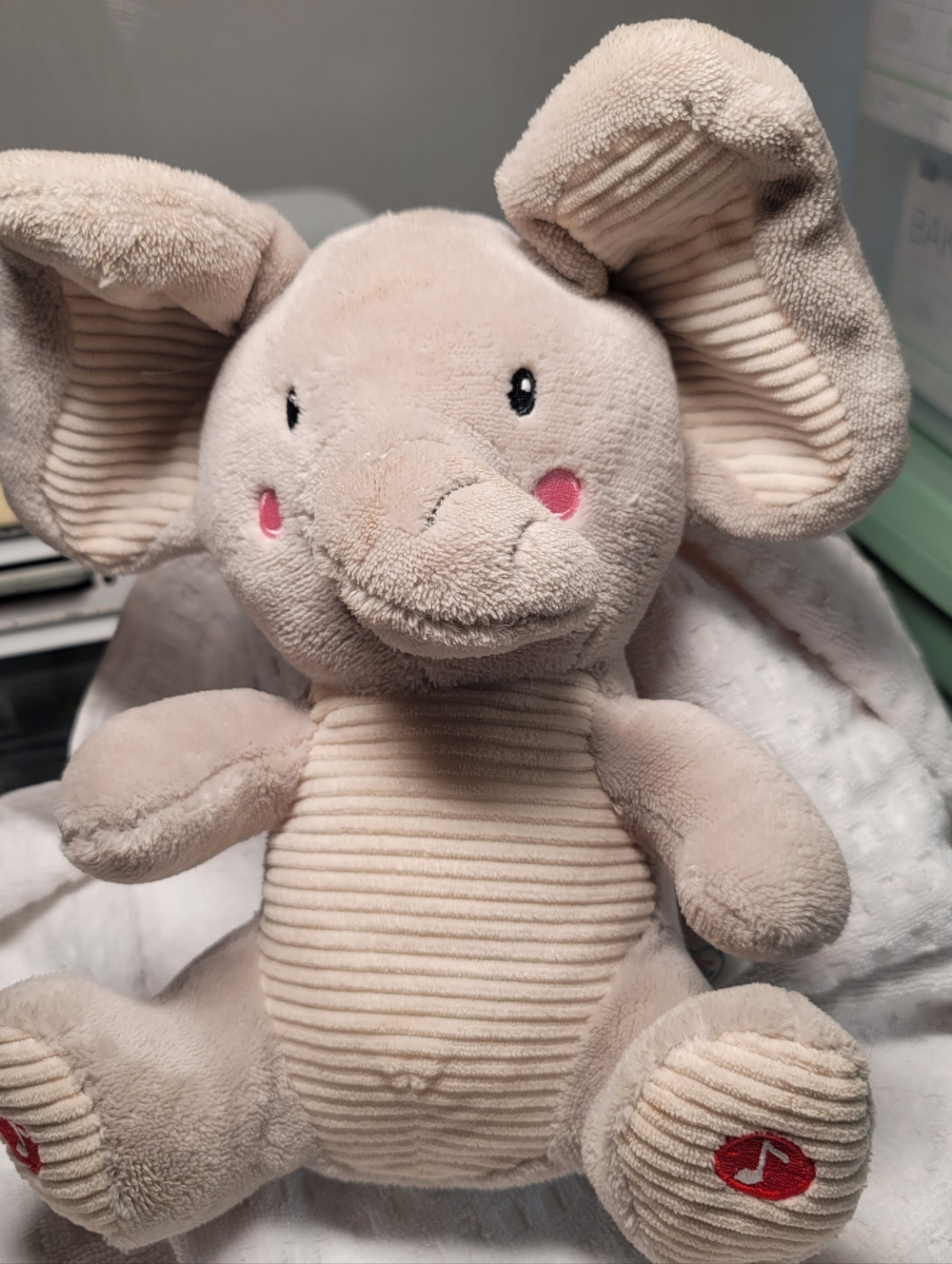 Spark Create Imagine Plush Peek-a-Boo Elephant Toy. Works.